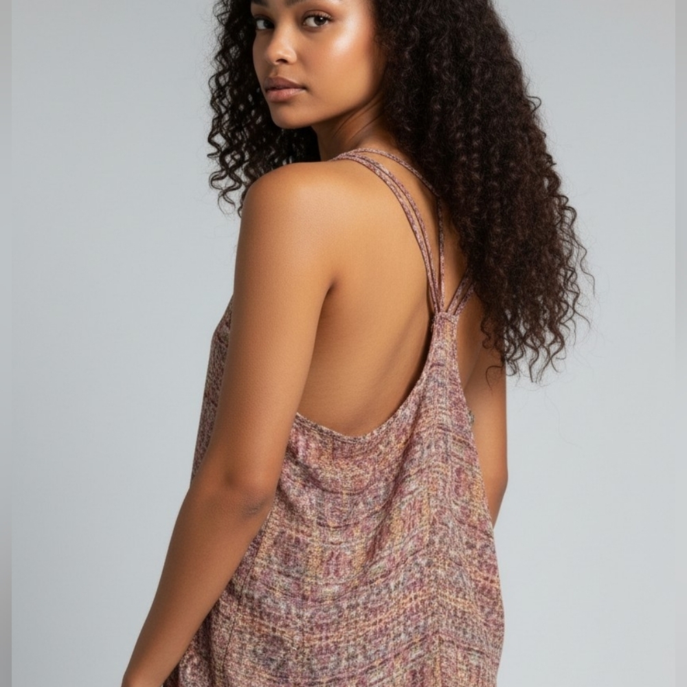 Nordstorm Soprano spaghetti straps paisley print top